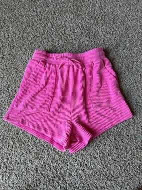 Hot pink ribbed Women’s shorts